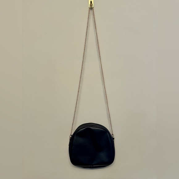 Cute Blue Bird & Flower Embellished Black Crossbody Bag - Picture 4 of 6